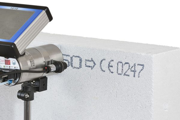 Large character in Ytong Gas Concrete Inkjet Coding