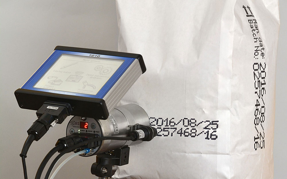 Big character on sack Inkjet Coding